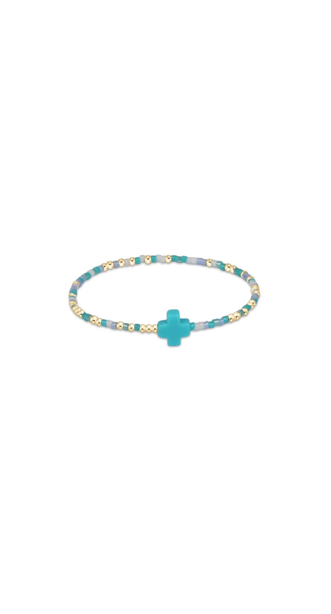 egirl hope unwritten signature cross bracelet - man, i teal like a woman