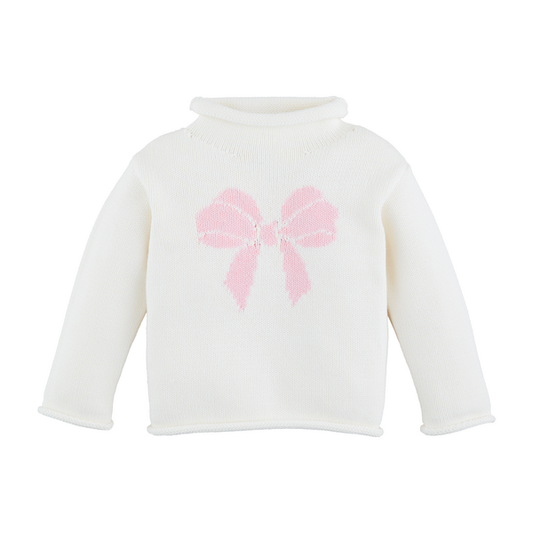 Bow Rollneck Toddler Sweater