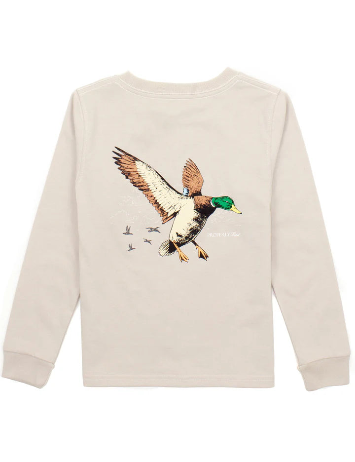 Boys Mallard Flight Long Sleeve Linen