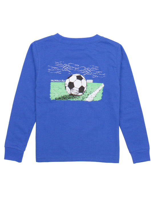 Soccer LS T-Shirt Bay Blue