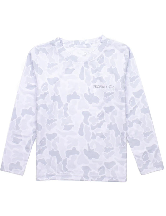 Boys Sportsman Performance LS Snow Camo