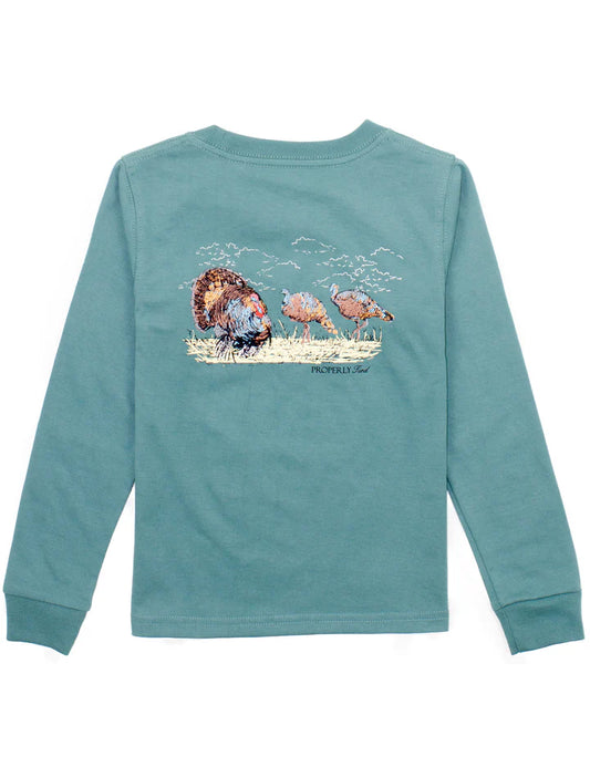 Boys Turkey Hunt Long Sleeve Marine Green