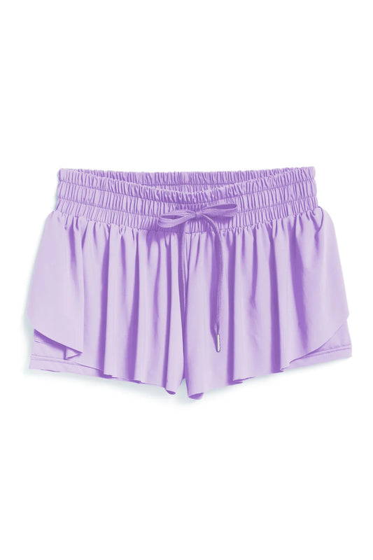 Butterfly Shorts: Lilac