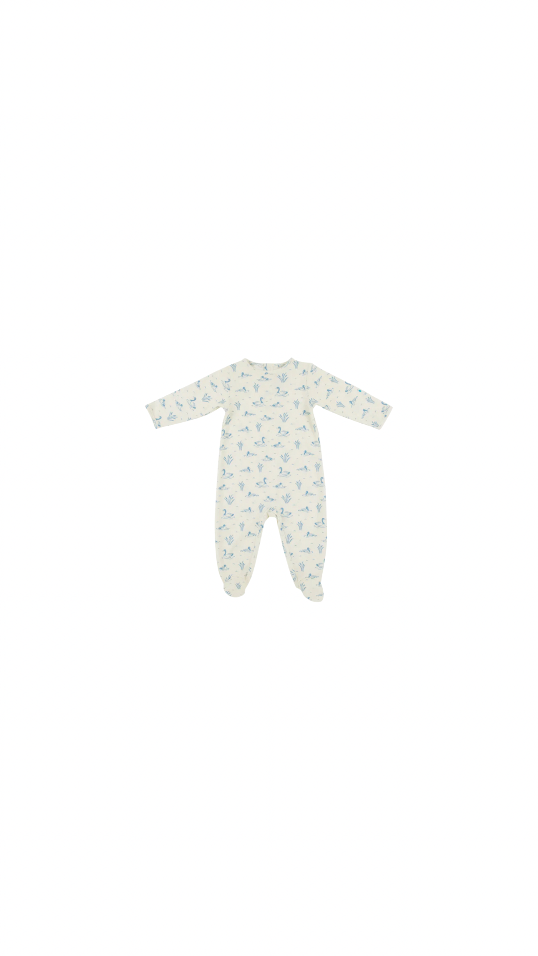 Rock Me Romper - Pima Quack Quack Honk (Palmetto Pearl)/Barrin