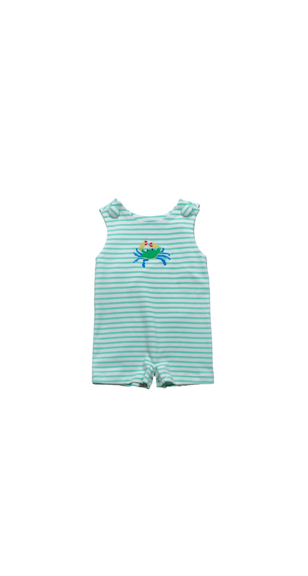 Crab Shortall, Mint Stripe