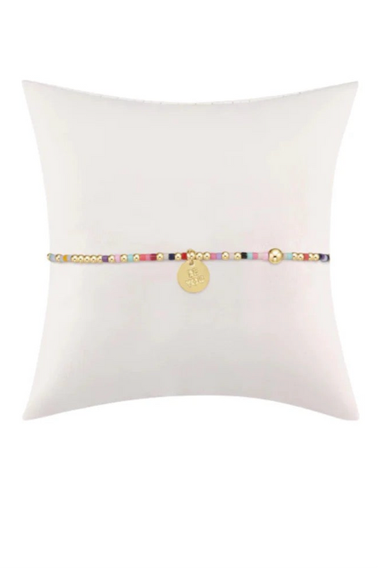 egirl hope unwritten bracelet - hot mess - be you. small gold disc