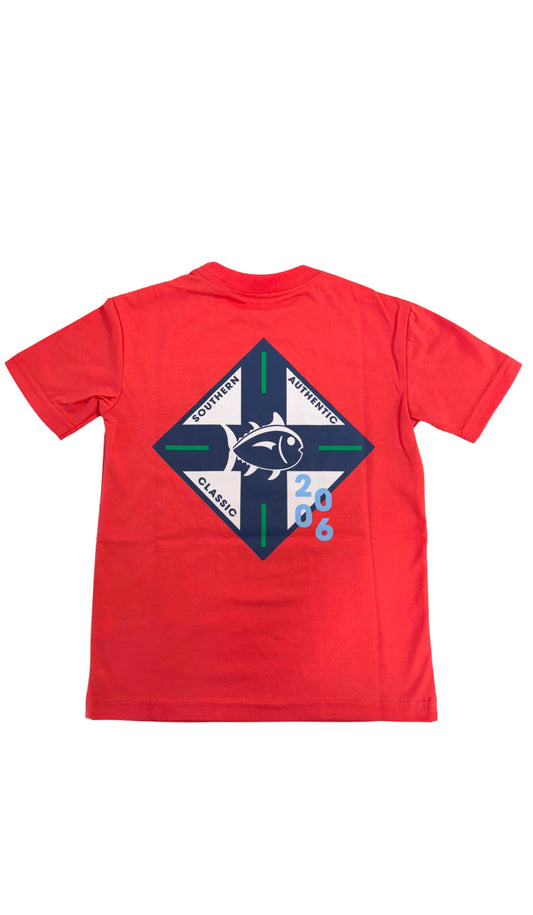 Kids Cotton T-Shirt Sunset Coral