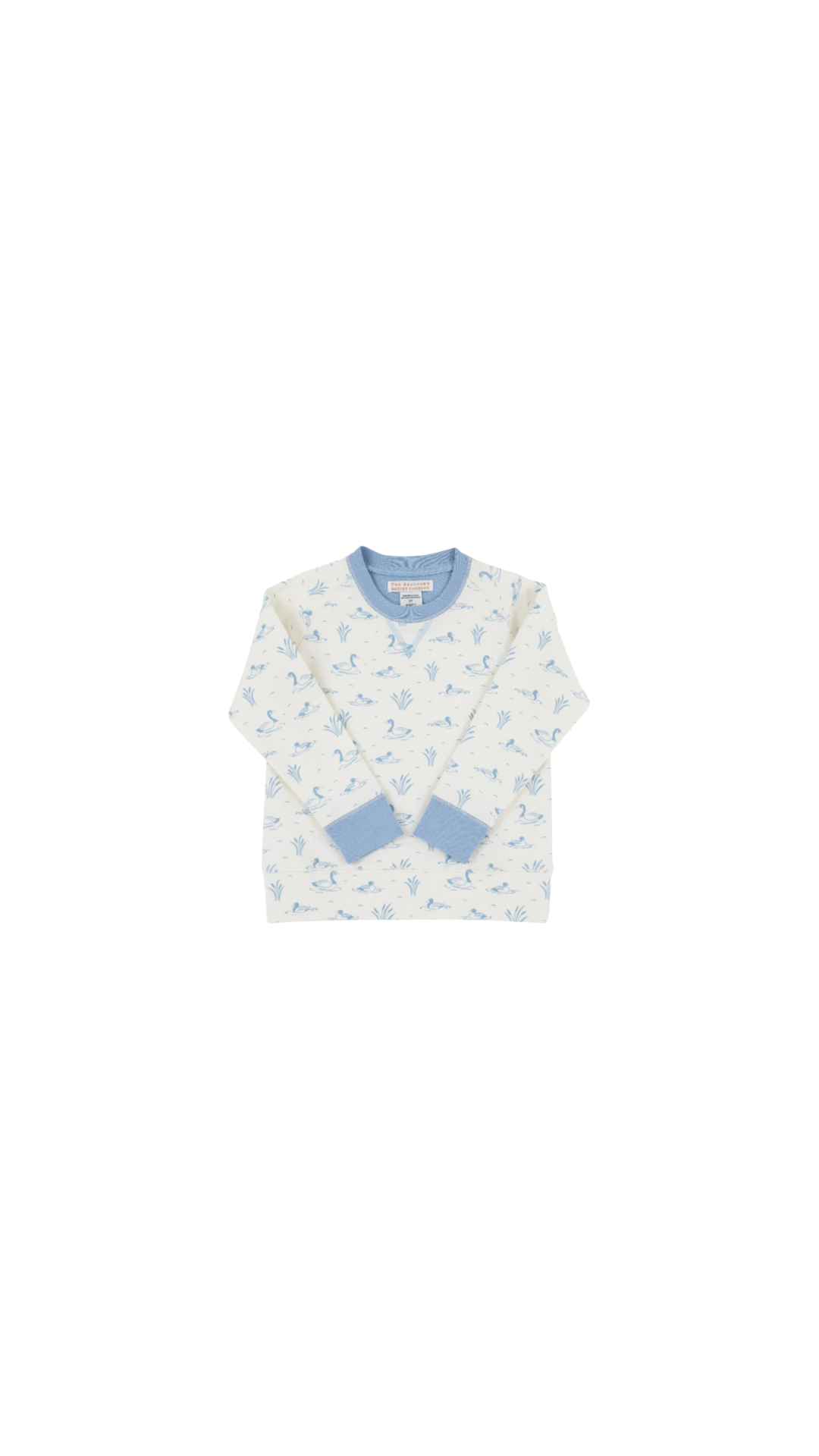 Cassidy Comfy Crewneck - French Terry Quack Honk (Palmetto Pearl/Berrin)