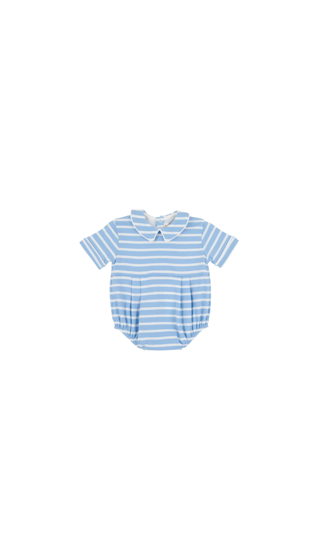 Bradford Bubble Pima - Sarasota Sky Stripe/Worth Ave White