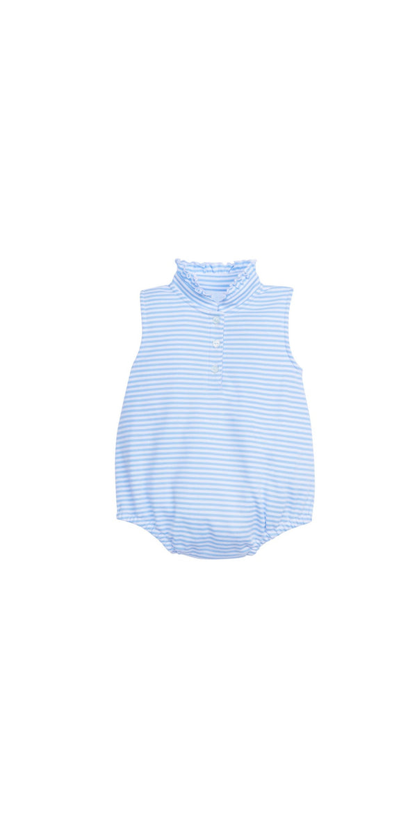 Sleeveless Hastings Bubble - Light Blue Stripe