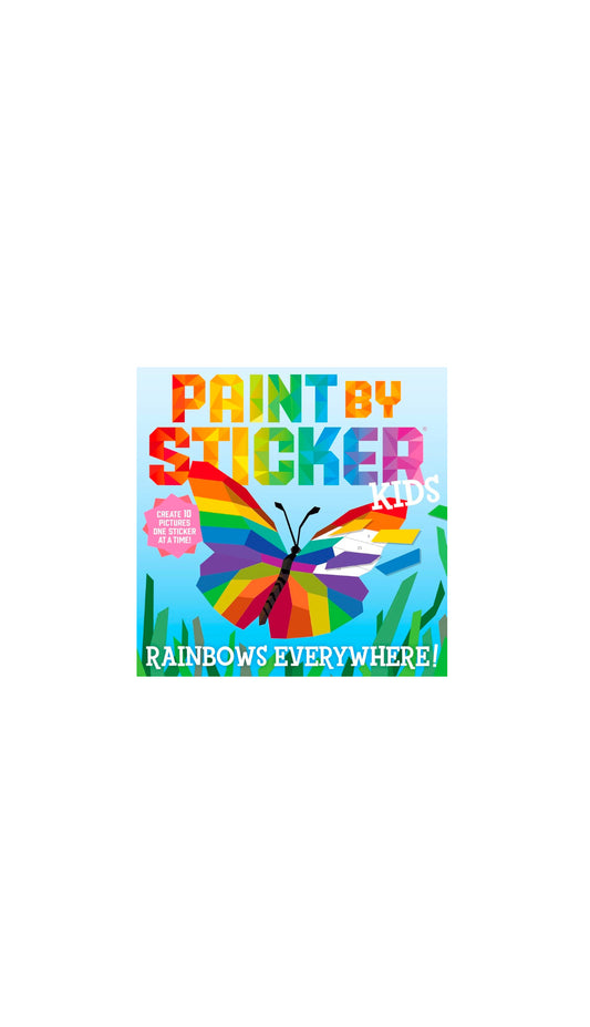 Paint By Sticker Kids Rainbows Everywhere!