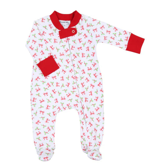 Chloe's Classics Bishop Printed Footie Red