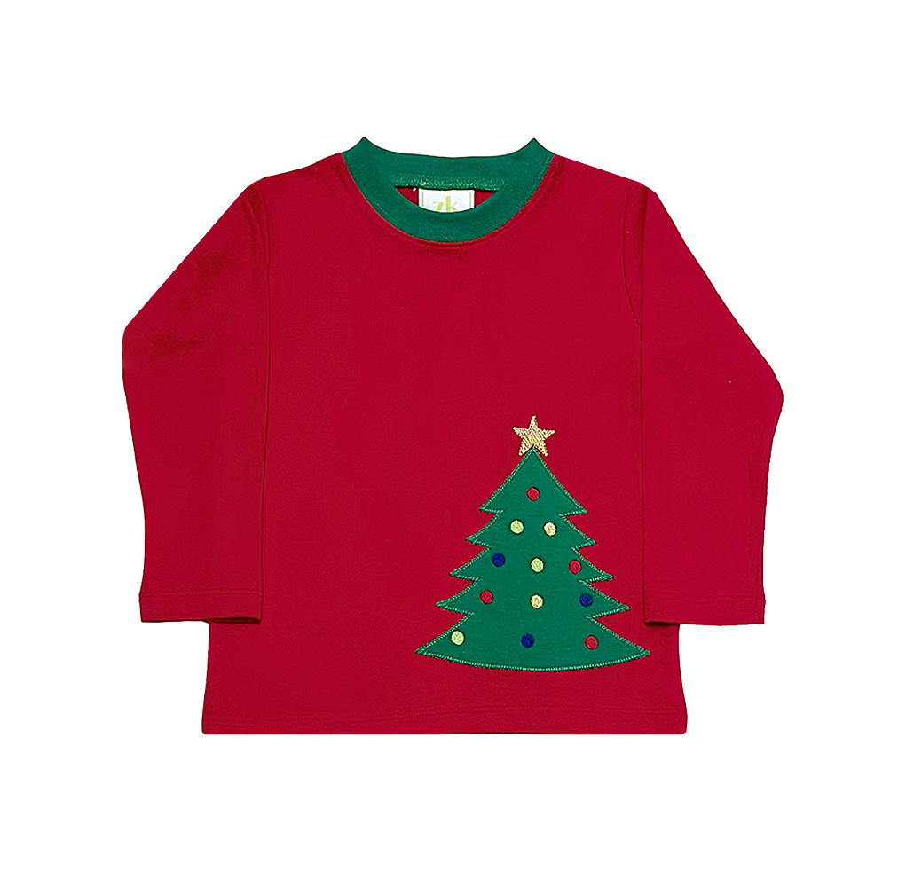 Christmas Tree Harry's Play Tee Red Knit