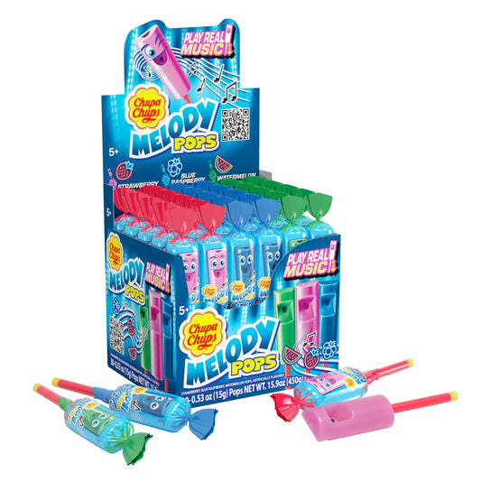 Chupa Chups Melody Pops, 3 Flavor Mix Assortment