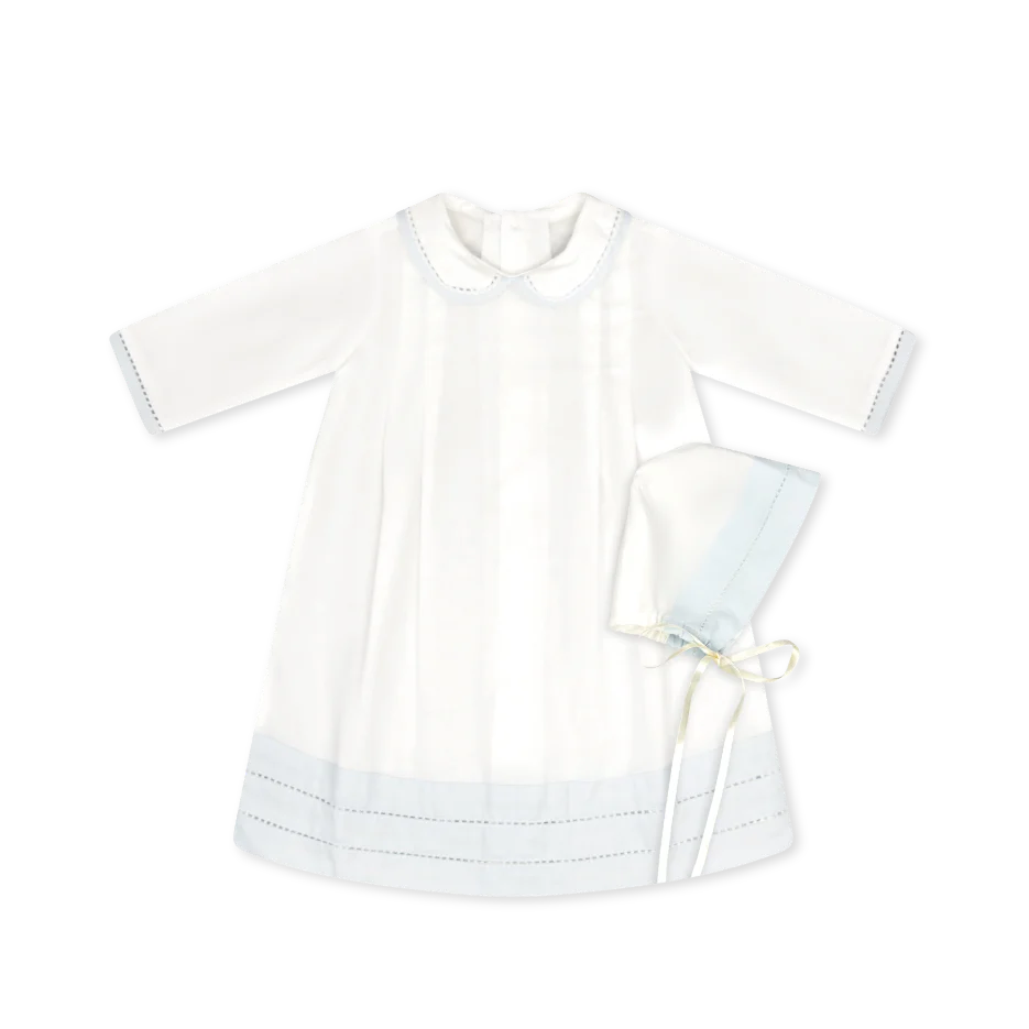 Classic Daygown White Set, Blessings White Blessings Blue