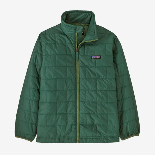 Kids' Nano Puff® Brick Quilt Jacket Conifer Green