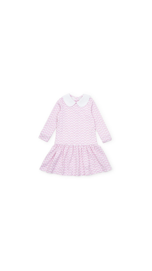 Lillian Girls Dress Pretty Pink Bows