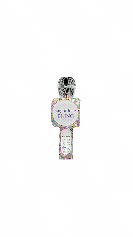 Confetti Bling Karaoke Microphone & Bluetooth Speaker