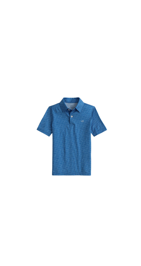 Boys Make It Snappy Performance Polo Blue Lolite