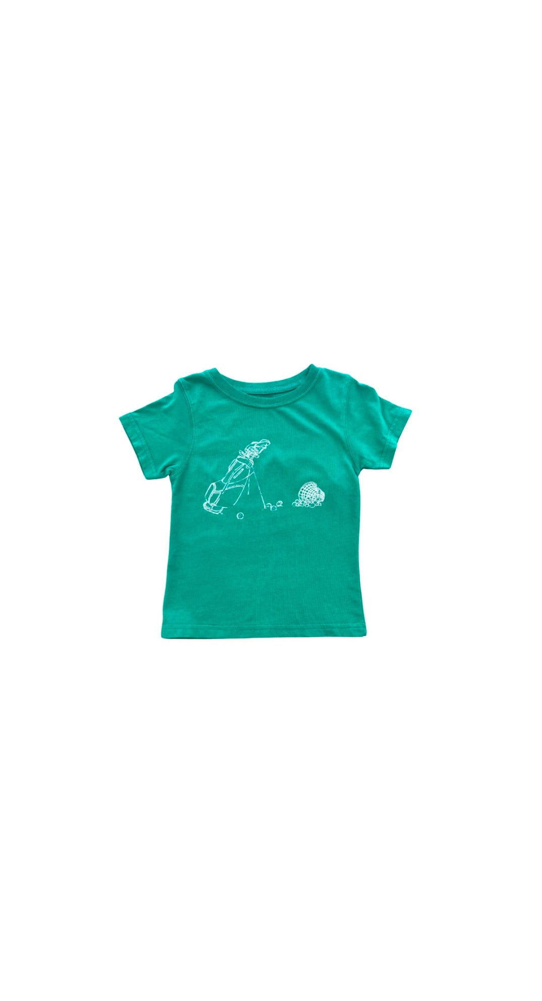 Short Sleeve Green Golf Bag T-Shirt