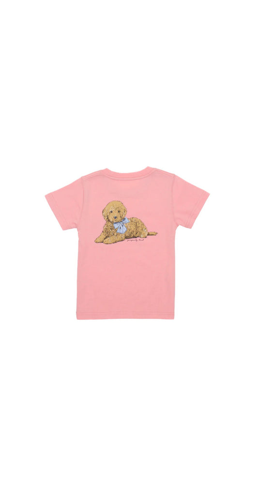 Girls Doodle Short Sleeve Blush T-Shirt