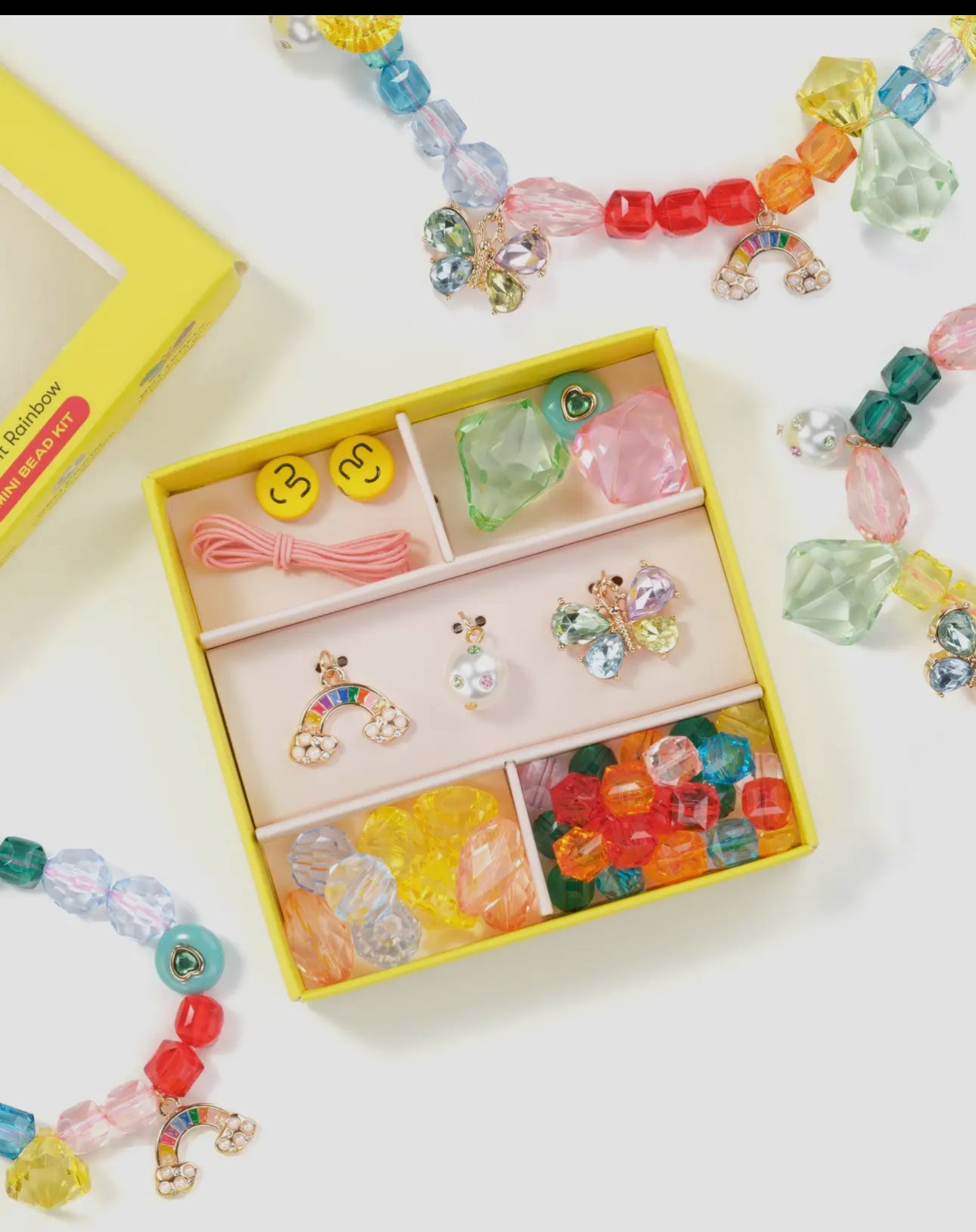 Rainbow Charm Theme Mini Bead Kit