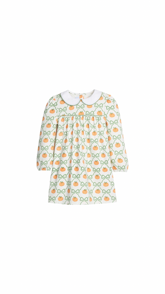 Evelyn Dress - Pumpkin Trellis