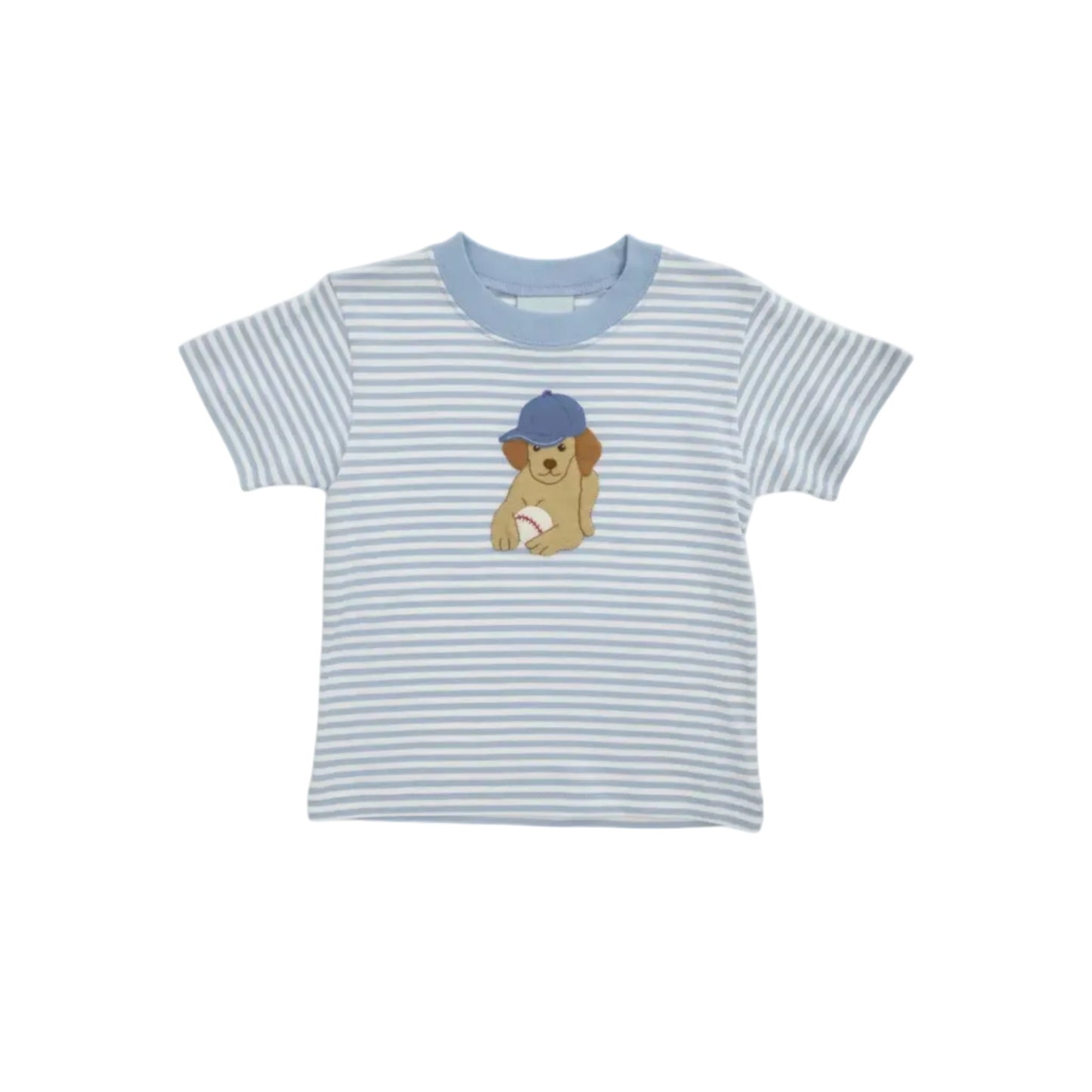 Baseball Dog Shirt, Blue Stripe