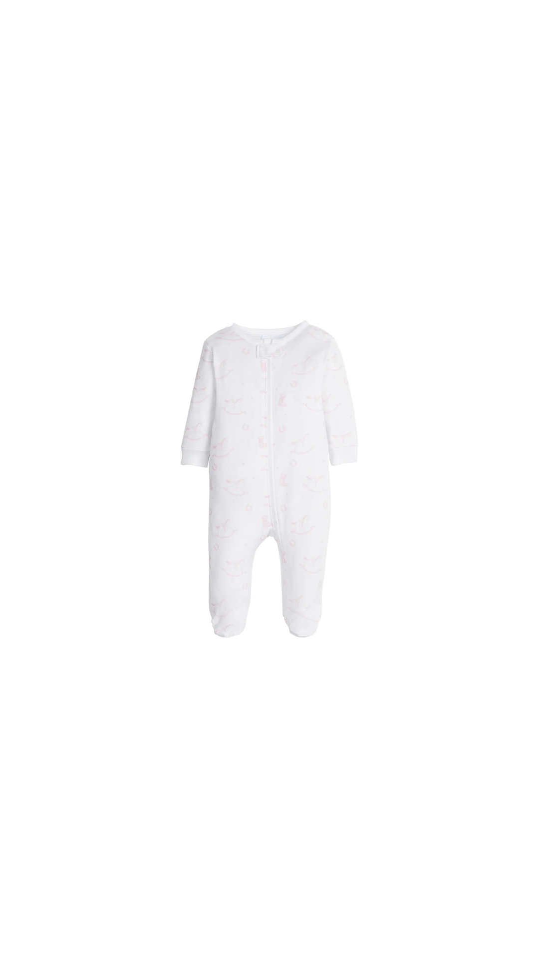 Zippered Footie Pink Rocking Footie