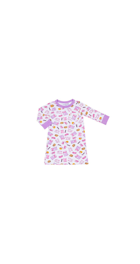 Slumber Party! Girls Long Sleeve Nightdress Lilac