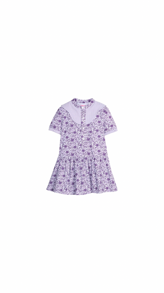 Molly Dress - Lavender Vine Floral