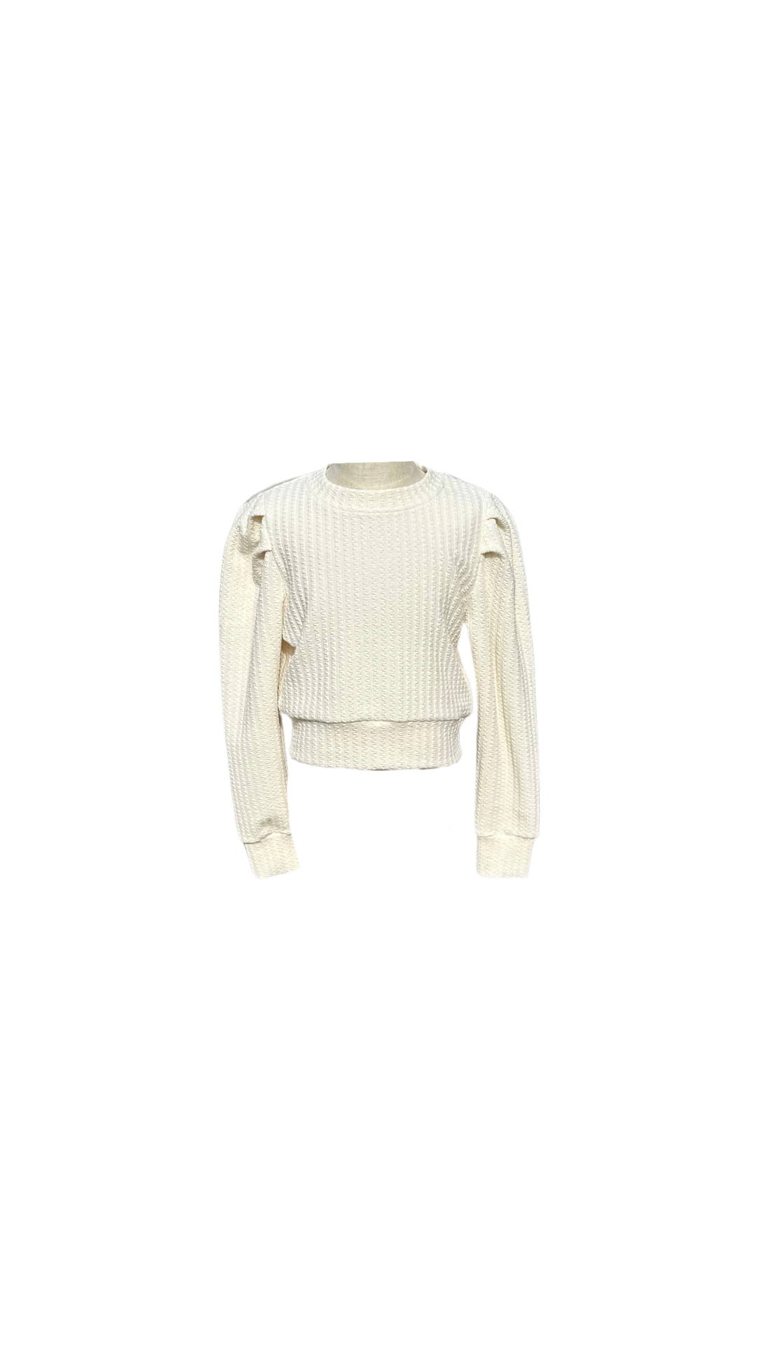 Jane Sweatshirt Textured Cream