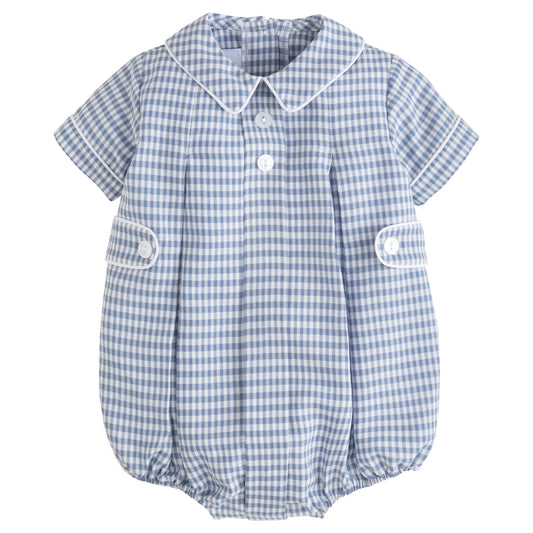 Davant Bubble Gray Blue Gingham