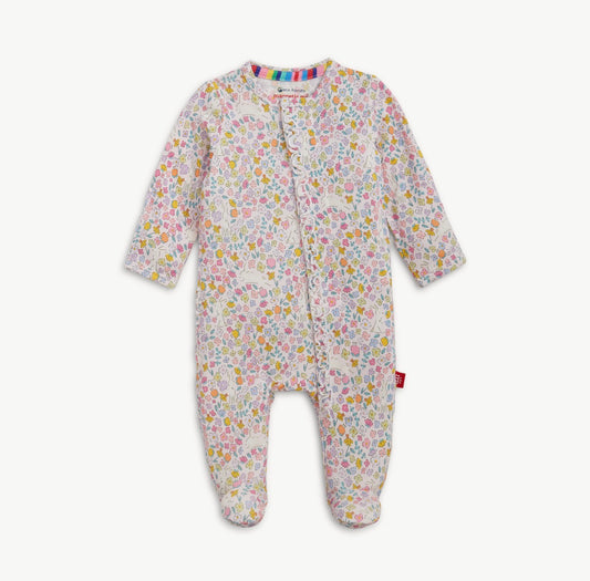 Bunny Blossom Modal Magnetic Ruffle Footie