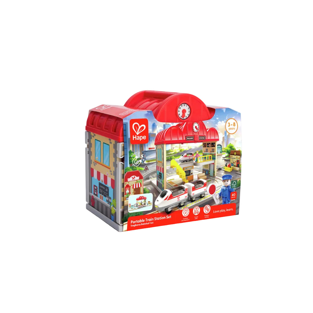 Portable Train Station Set