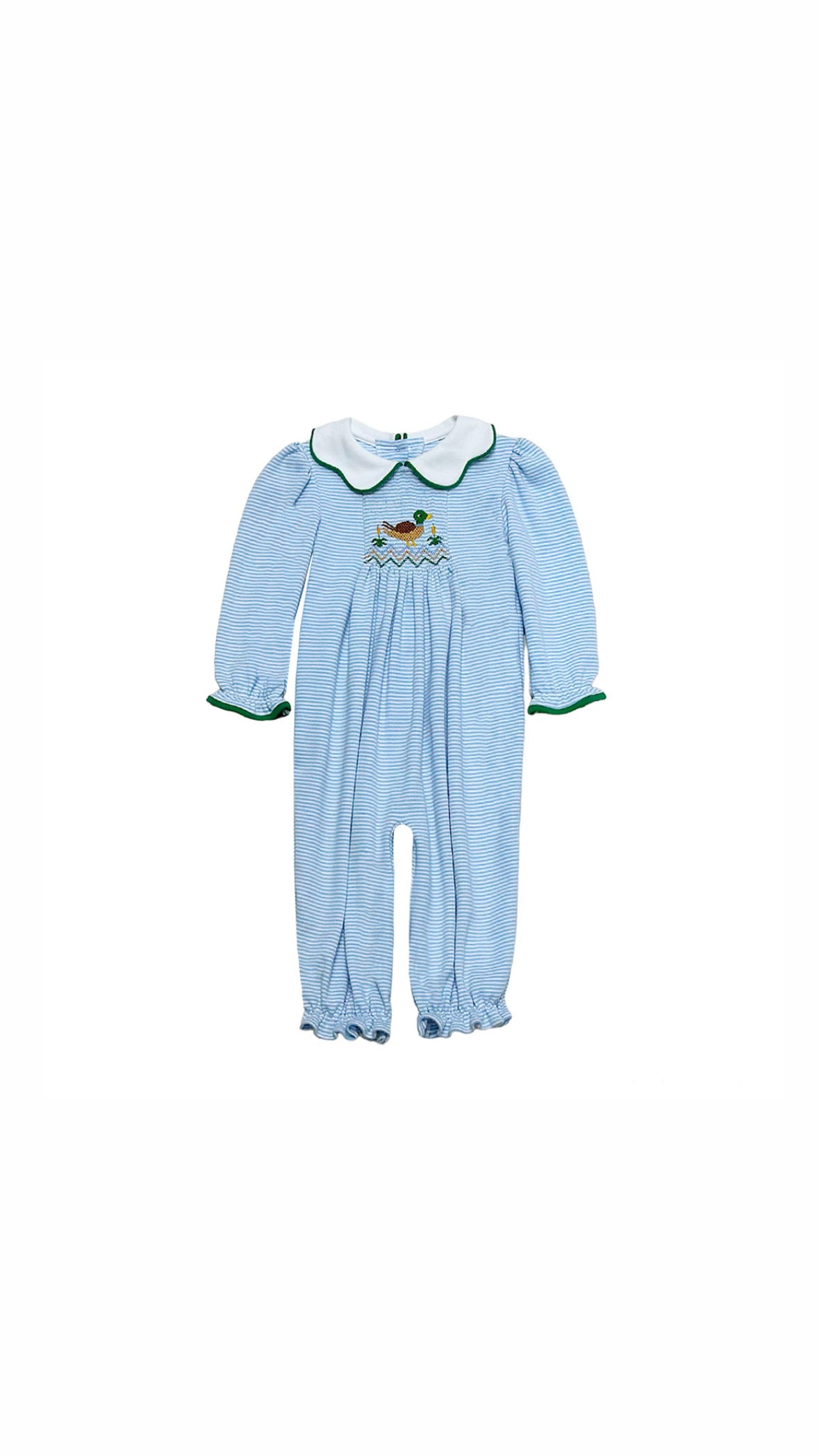 Mallard Sylvie Bubble Light Blue Bitty Stripe