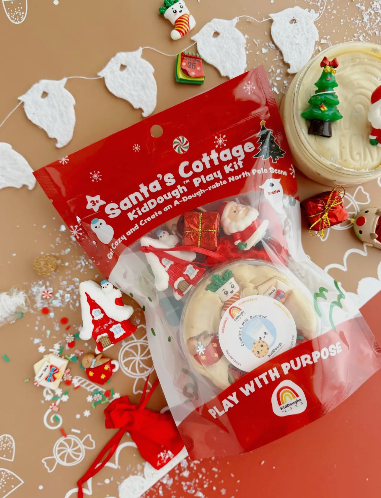 Santa's Cottage Kiddough Play Kit