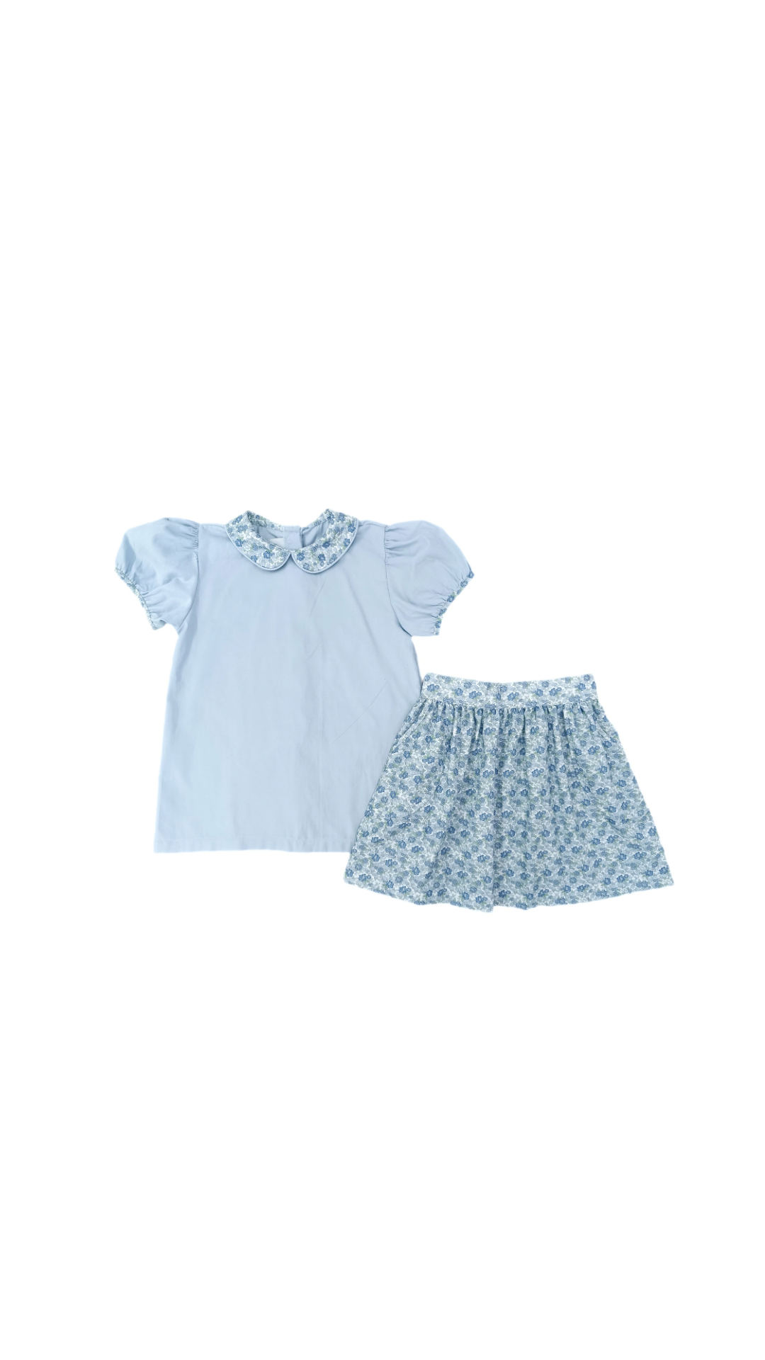 Mia Skirt Set, Ava Blue Floral