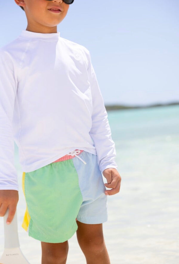 Country Club Colorblock Trunk Grace Bay Green/Buckhead Blue/Lake Worth Yellow/Hamptons Hot Pink
