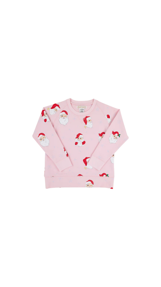 Dear Santa (Palm Beach Pink)/Palm Beach Cassidy Comfy Crewneck - Girls - French Terry
