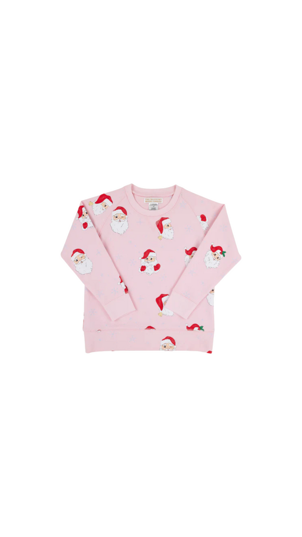 Dear Santa (Palm Beach Pink)/Palm Beach Cassidy Comfy Crewneck - Girls - French Terry