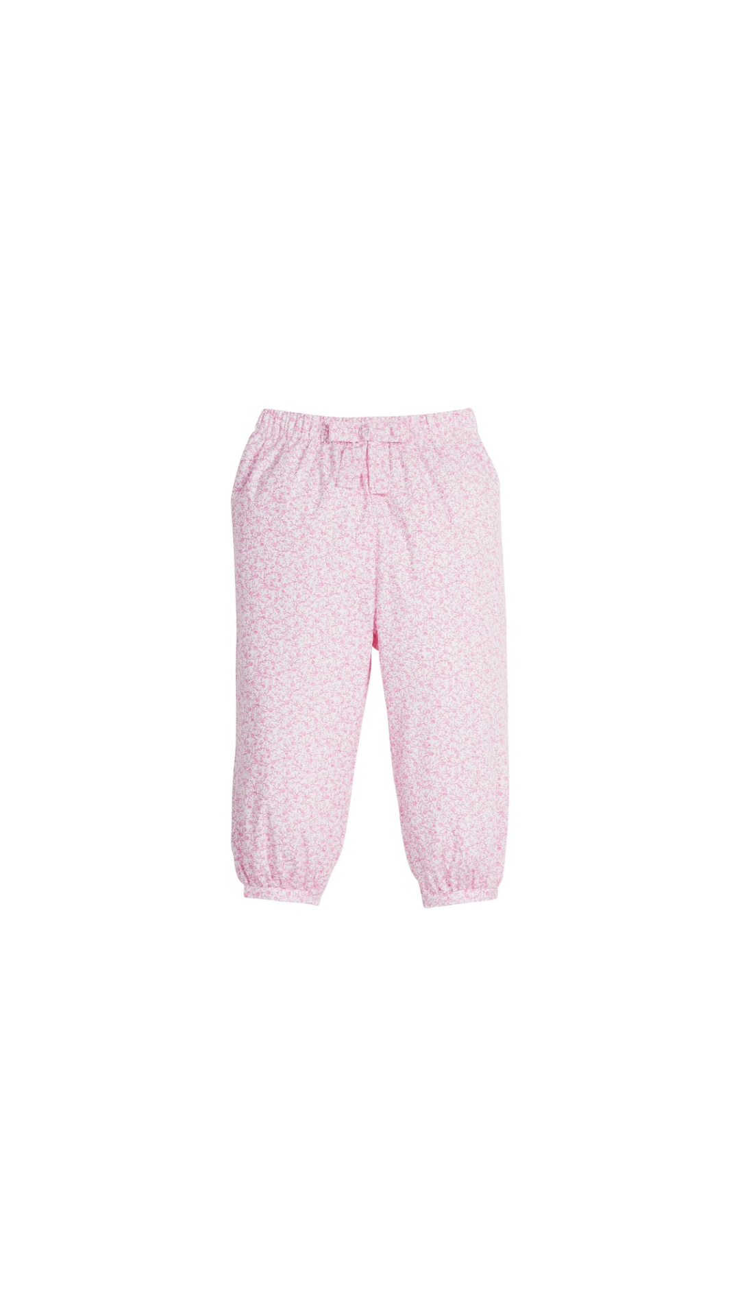 Banded Bow Pant - Pink Vinings
