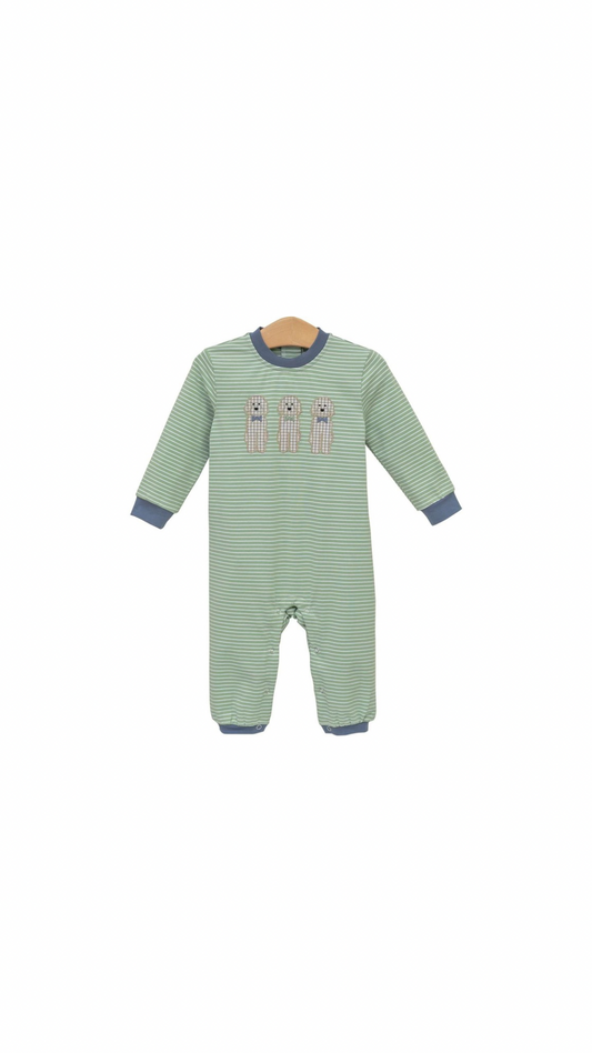 Dog Romper Green