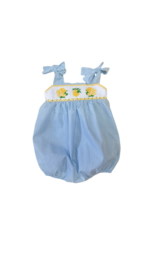 Julie Lemonade Smocked Bubble with Straps