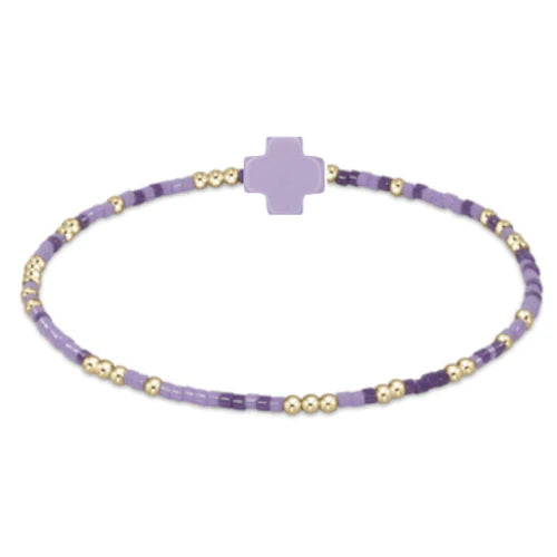 Egirl Hope Unwritten Signature Cross Bracelet -Purple People Eater