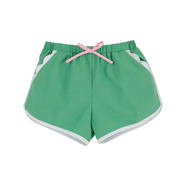 Cheryl Shorts Broadcloth Gibson Island Green/Worth Ave White