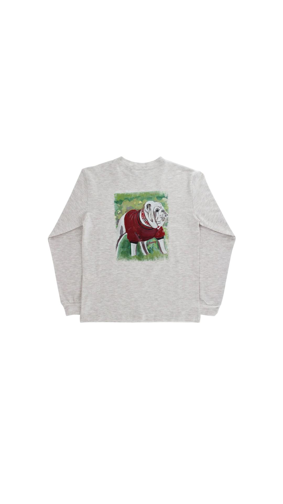 Long Sleeve Logo Tee - Dawg on Oatmeal