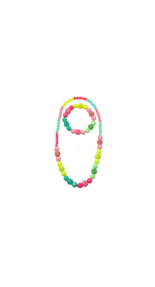 Vividly Vibrant Necklace & Bracelet Set