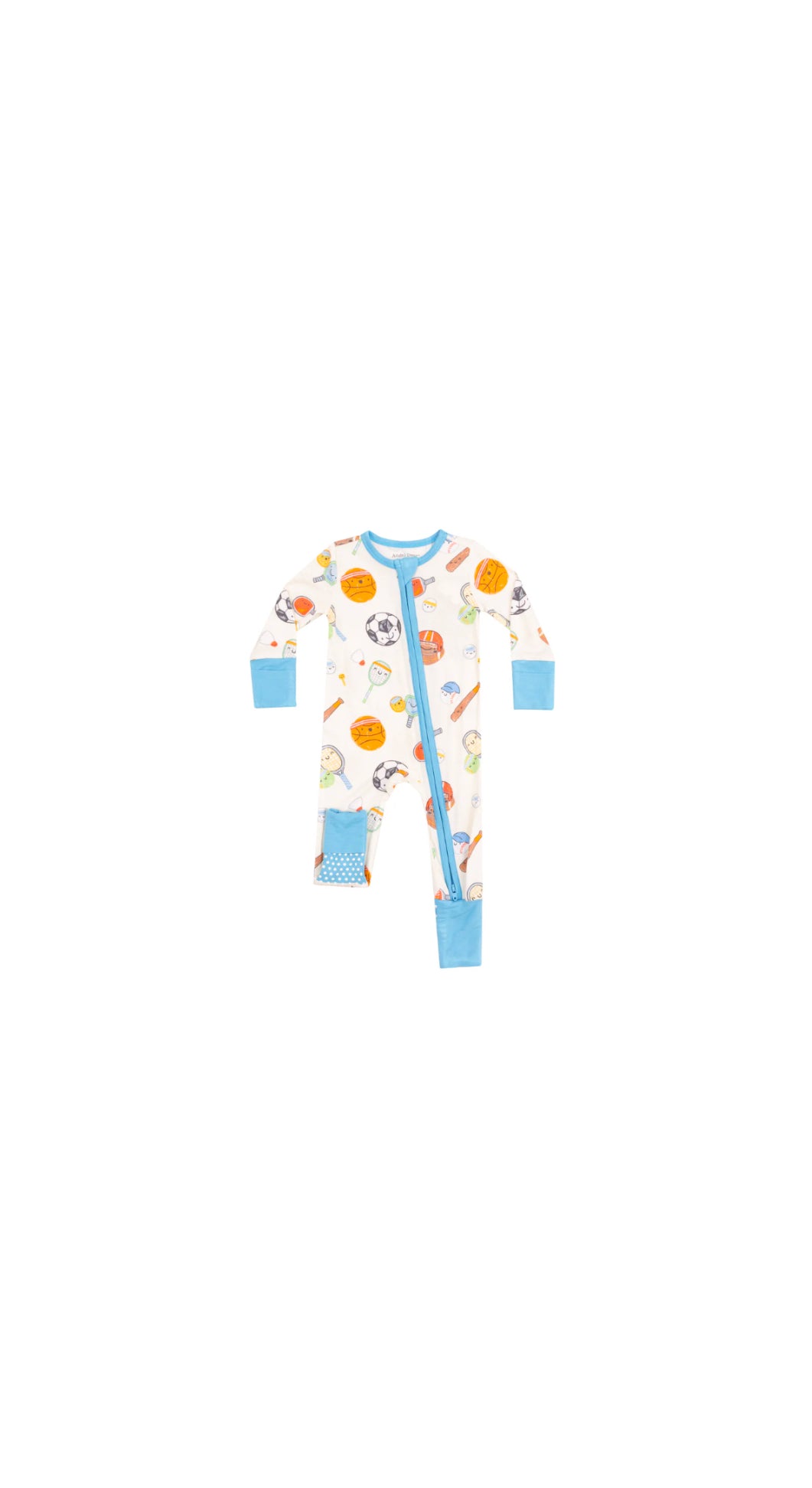 Sports Ball Friends 2 Way Zipper Romper