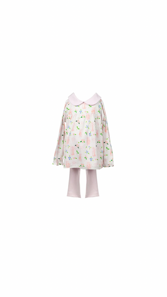 En Point Long Sleeve Tunic Set